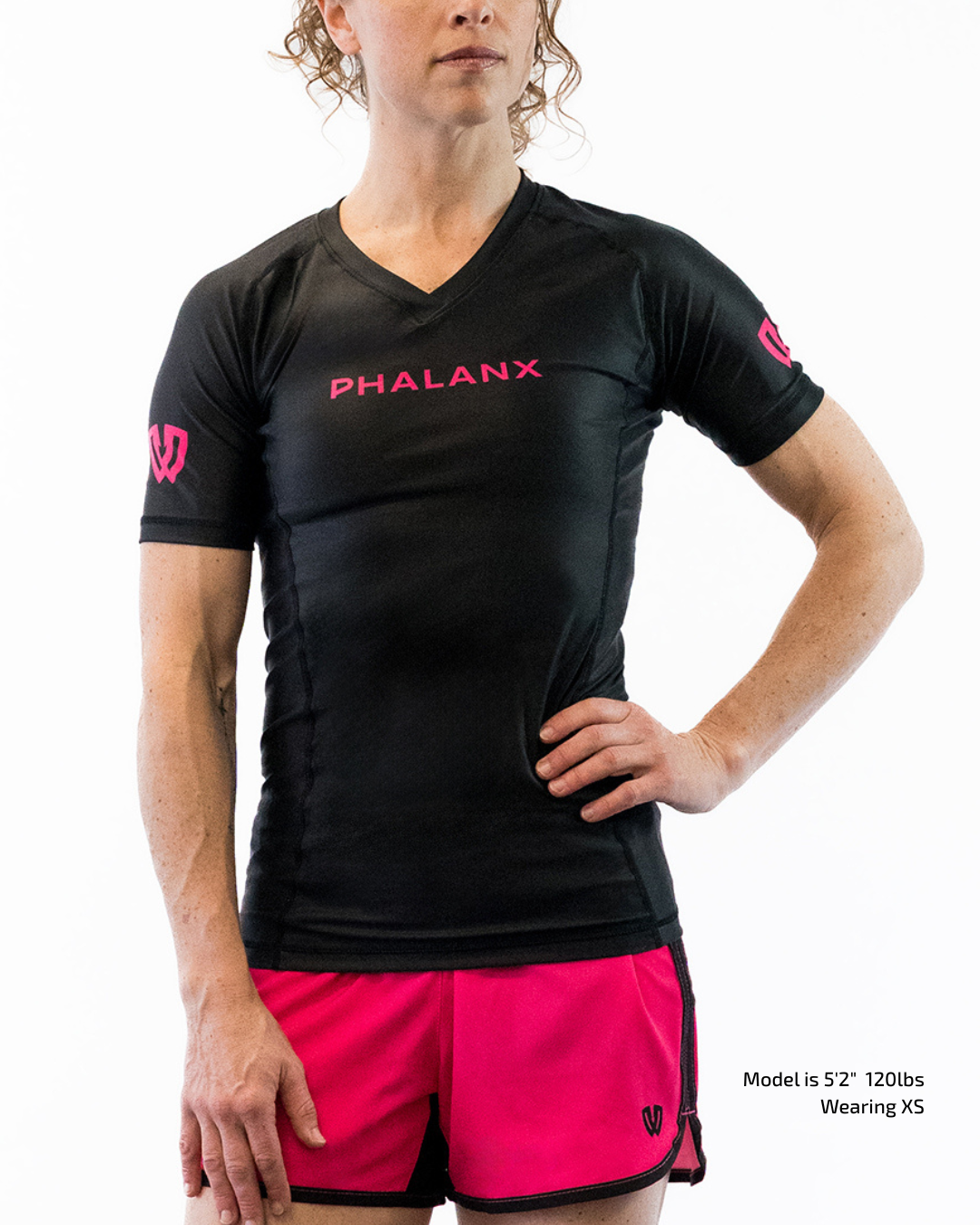 Phalanx Women's Jiu-jitsu BJJ short-sleeve rash guard is perfect for training jiu-jitsu, no-gi grappling, MMA—mixed martial arts, Brazilian Jiu-jitsu, wrestling, and judo. It is also perfect for no-gi JJ or gi jiu-jitsu, and it can be worn at Spartan Race, Tough Mudder, Yoga—all athletics!