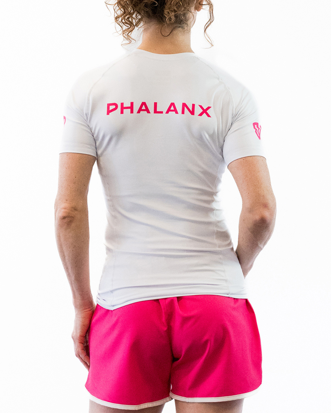 Phalanx Women's Jiu-jitsu BJJ short-sleeve rash guard is perfect for training jiu-jitsu, no-gi grappling, MMA—mixed martial arts, Brazilian Jiu-jitsu, wrestling, and judo. It is also perfect for no-gi JJ or gi jiu-jitsu, and it can be worn at Spartan Race, Tough Mudder, Yoga—all athletics!