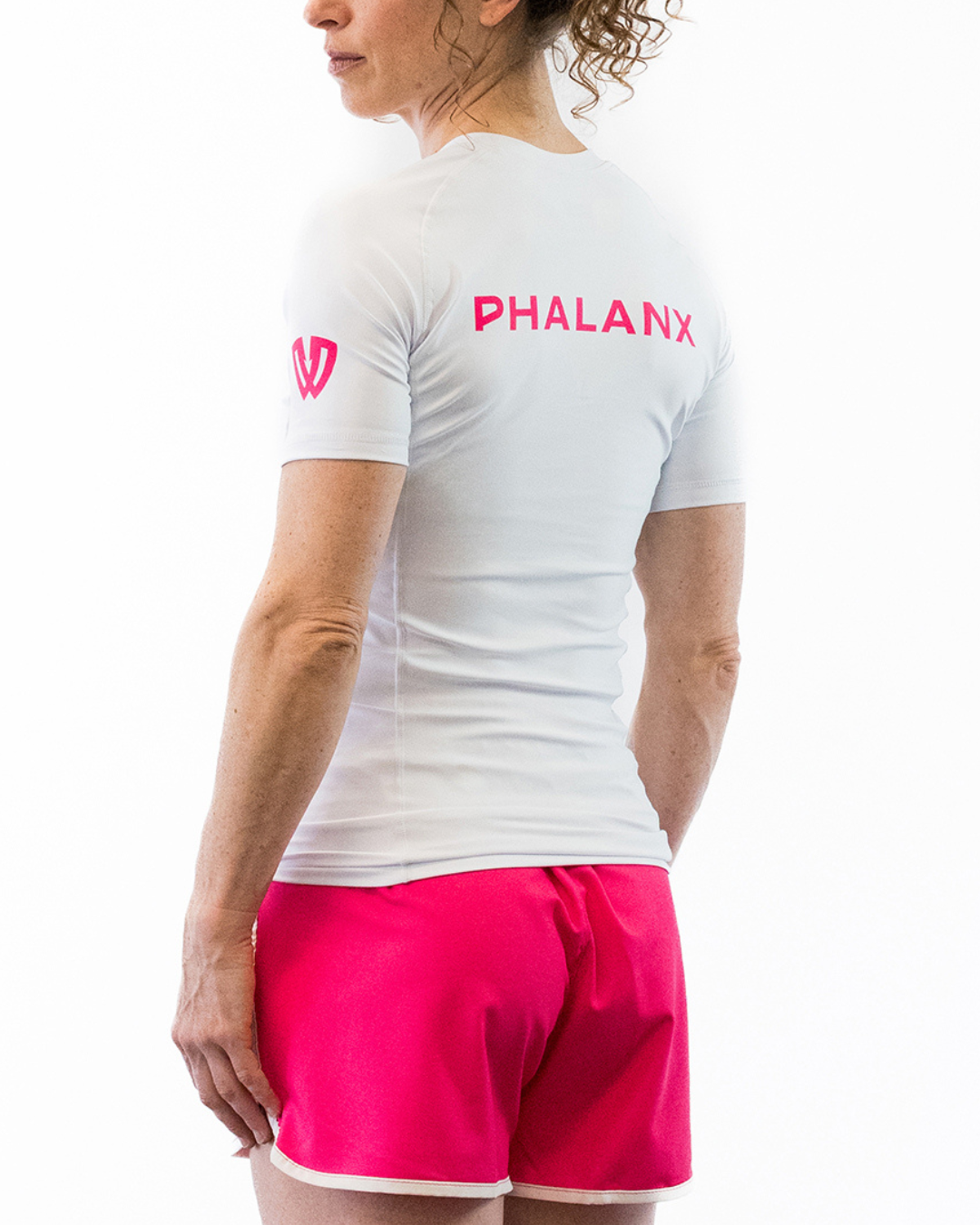 Phalanx Women's Jiu-jitsu BJJ short-sleeve rash guard is perfect for training jiu-jitsu, no-gi grappling, MMA—mixed martial arts, Brazilian Jiu-jitsu, wrestling, and judo. It is also perfect for no-gi JJ or gi jiu-jitsu, and it can be worn at Spartan Race, Tough Mudder, Yoga—all athletics!