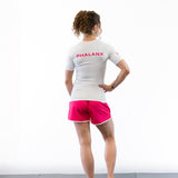White Icon Women's Short-Sleeve + 5" Pink ATLA Kit