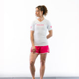 White Icon Women's Short-Sleeve + 5" Pink ATLA Kit