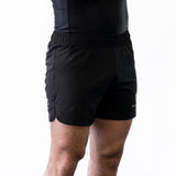Black and gold no-gi jiu jitsu shorts