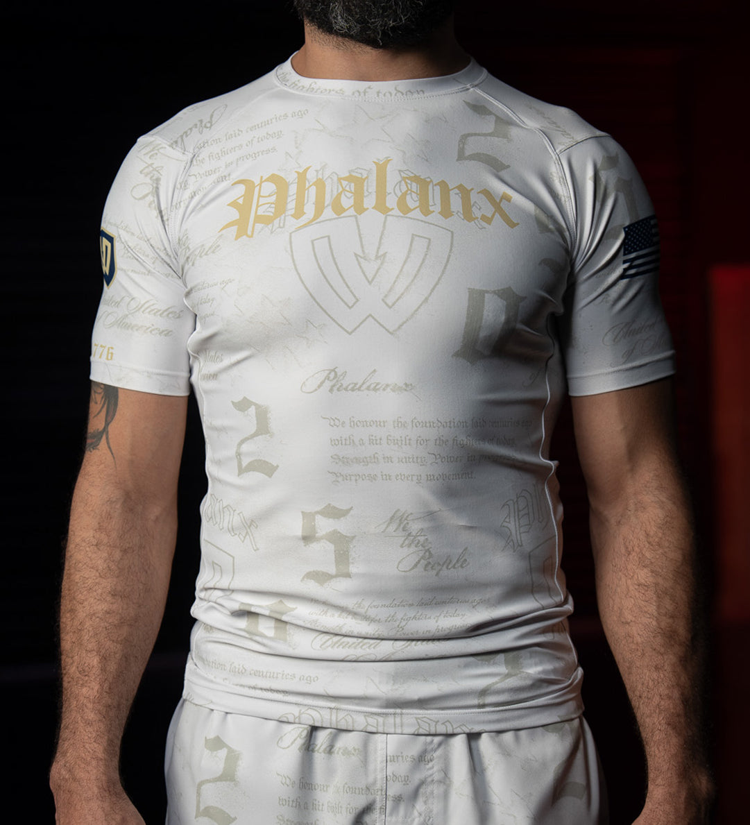 1776 SHORT SLEEVE RASH GUARD