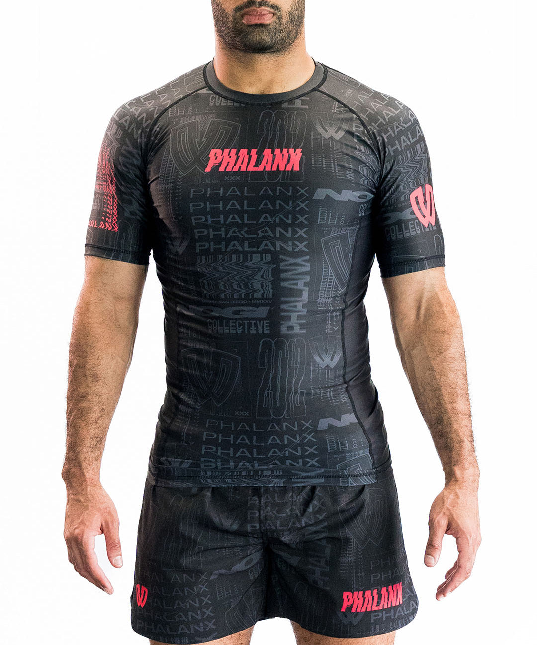 DISTORTION SHORT-SLEEVE RASH GUARD