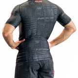 DISTORTION SHORT-SLEEVE RASH GUARD