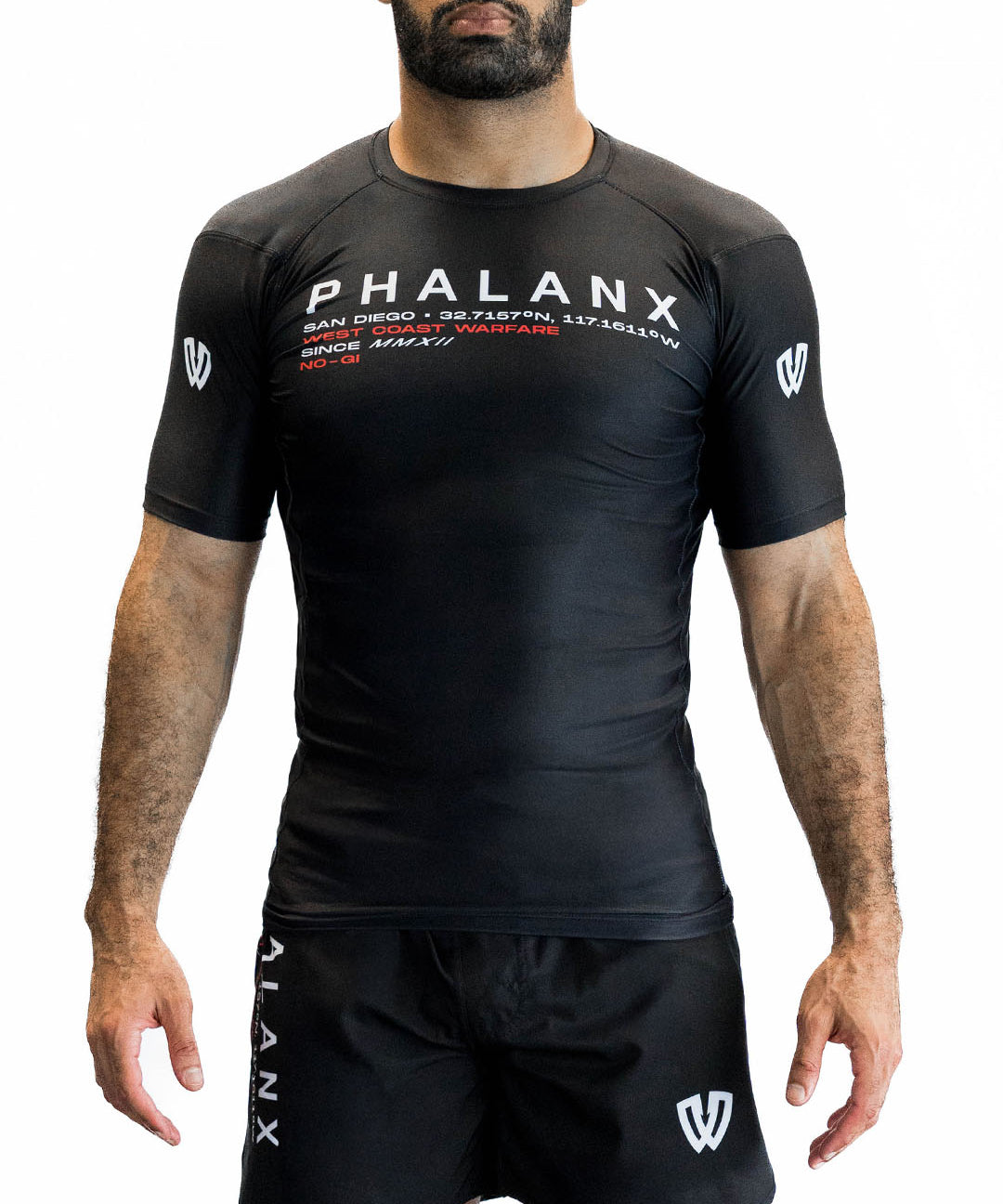 WEST COAST WARFARE SHORT-SLEEVE RASH GUARD | BLACK