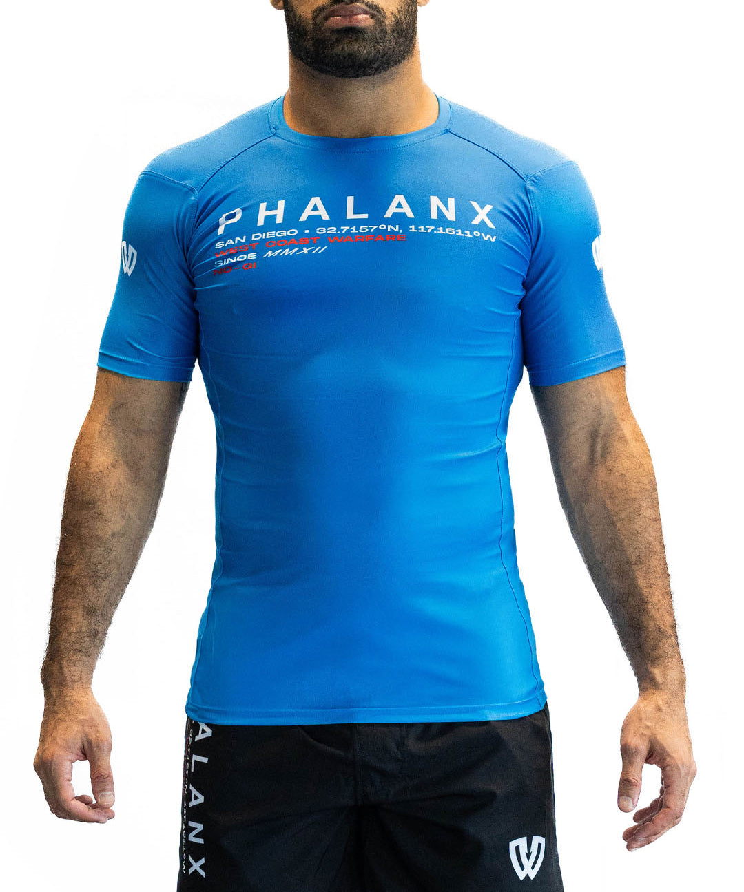 WEST COAST WARFARE SHORT-SLEEVE RASH GUARD | BLUE
