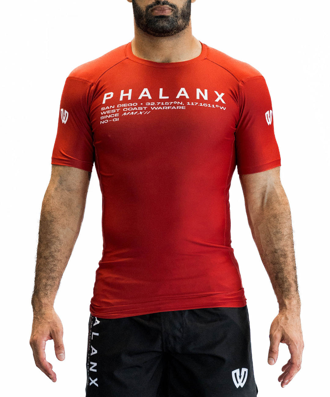 WEST COAST WARFARE SHORT-SLEEVE RASH GUARD | RED
