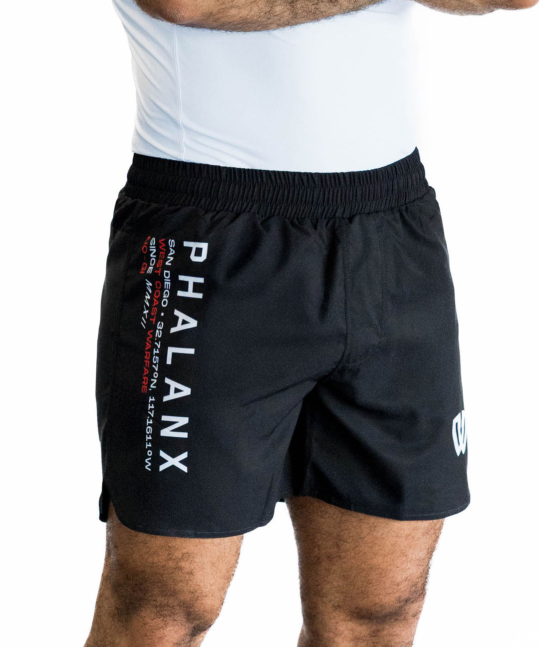WEST COAST WARFARE HPTX JIU JITSU SHORTS (5” Inseam) | BLACK