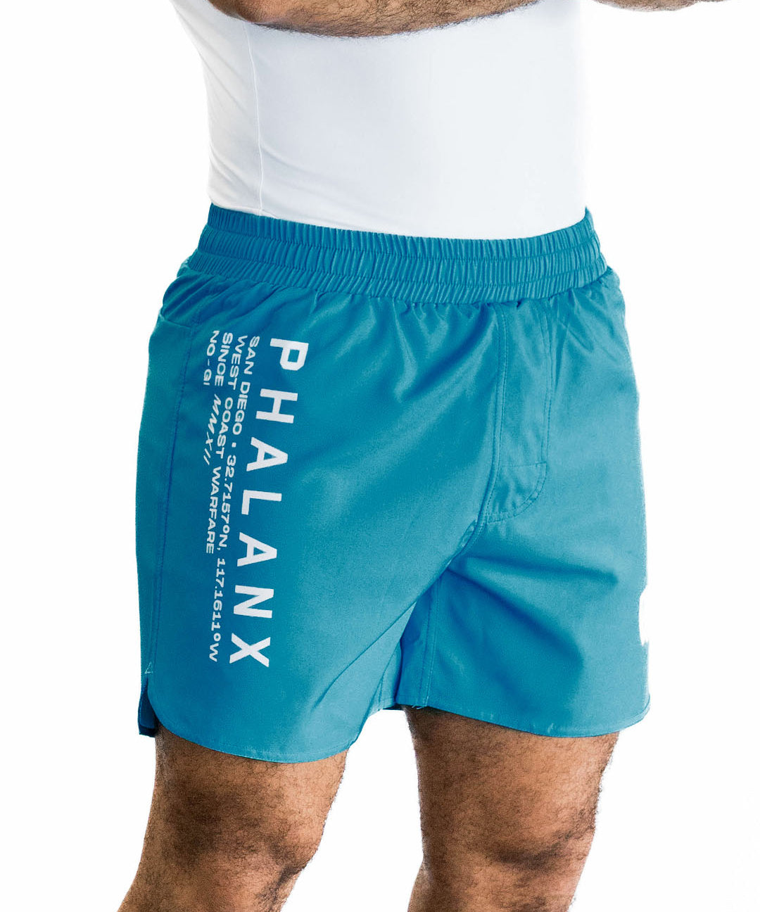WEST COAST WARFARE HPTX JIU JITSU SHORTS (5” Inseam) | BLUE