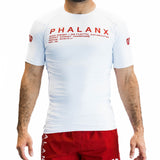WEST COAST WARFARE SHORT-SLEEVE RASH GUARD | WHITE & RED