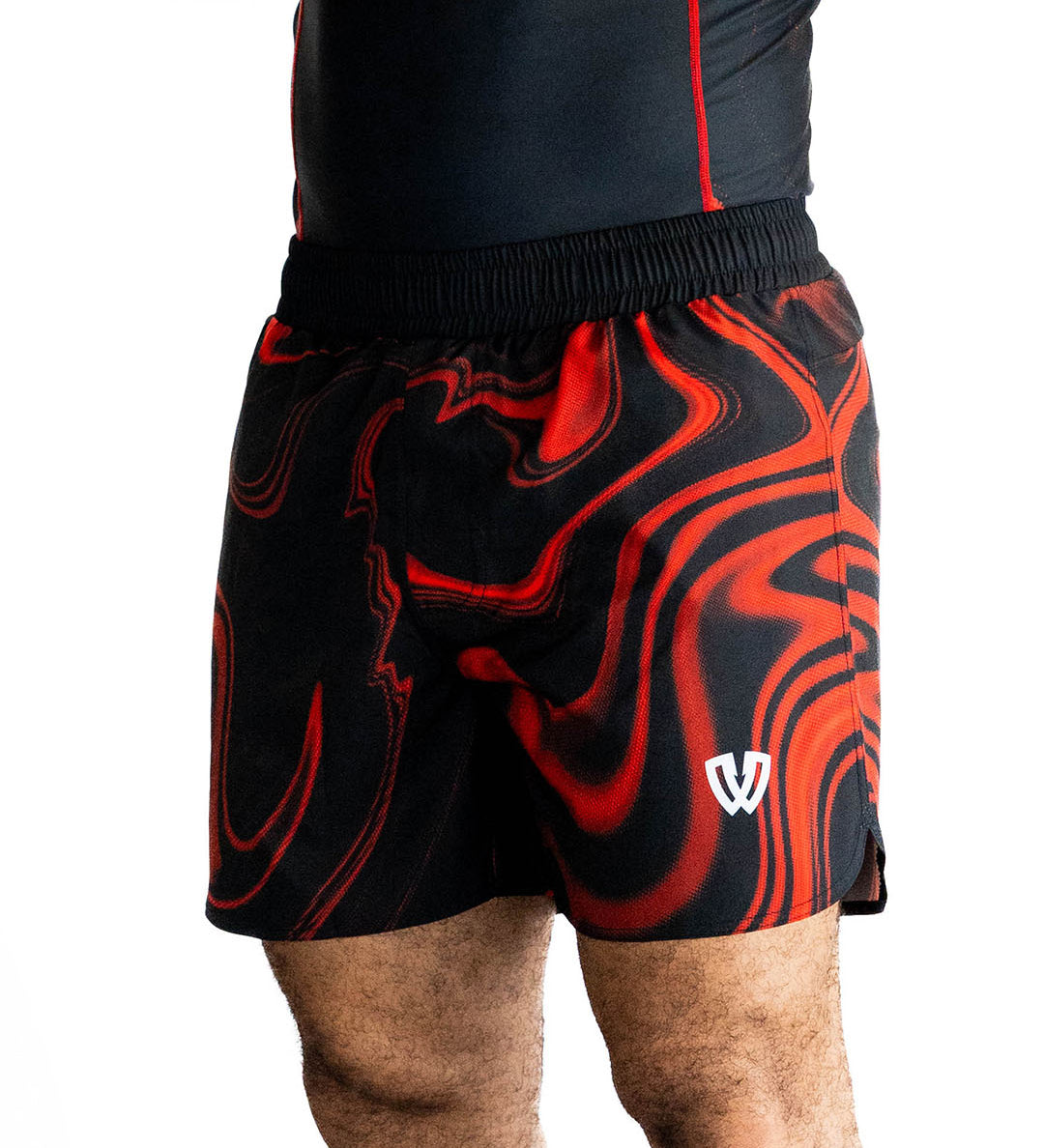 RED MARBLE 5" HPTX SHORTS
