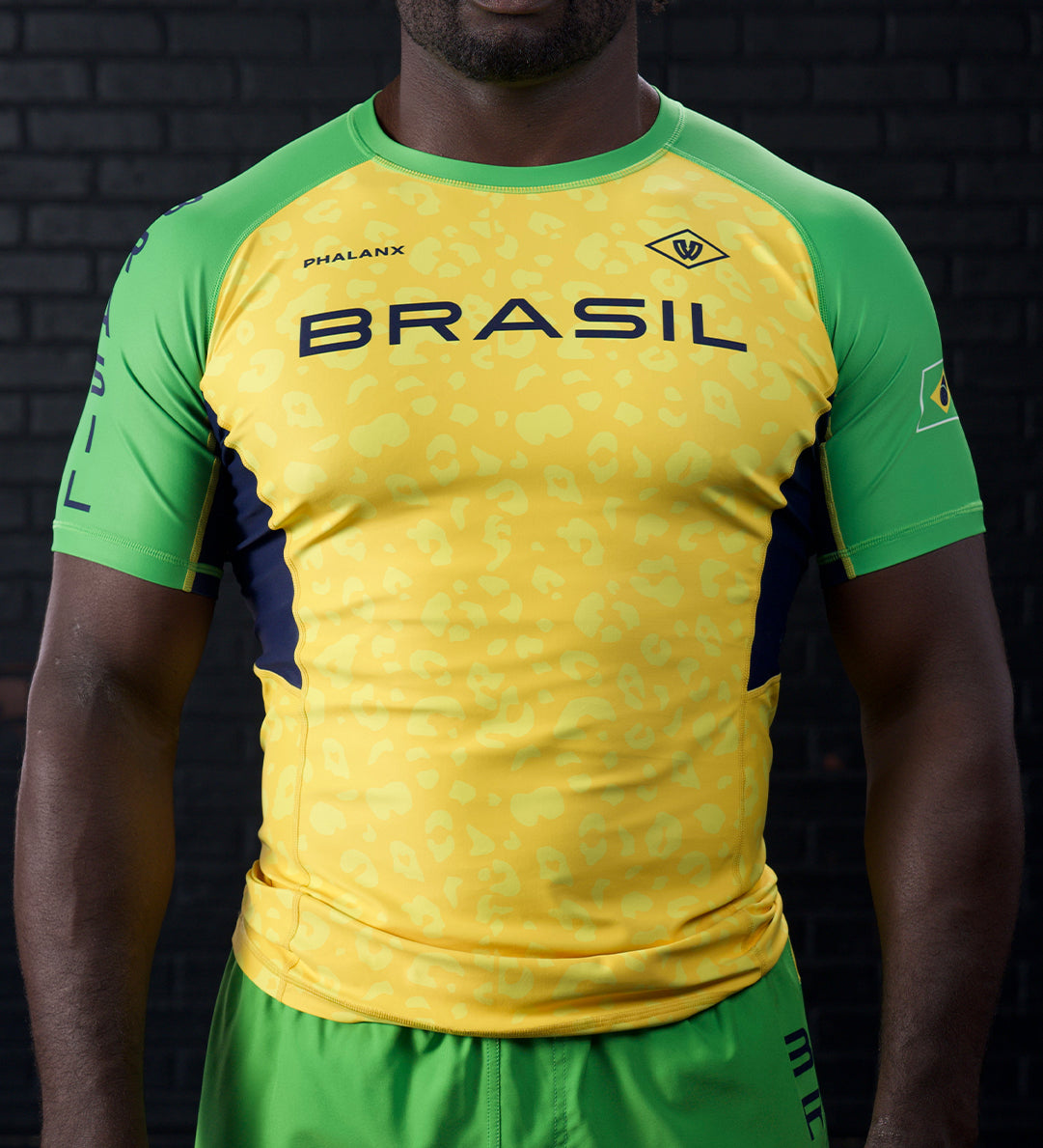 BRASIL NATIONALS SHORT SLEEVE RASH GUARD