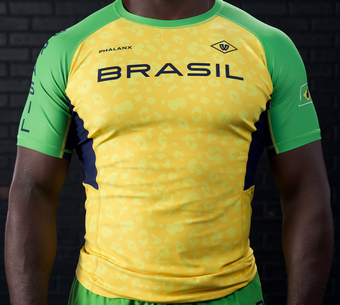 NATIONALS SHORT-SLEEVE RASH GUARD | BRASIL