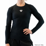 Phalanx Women's Jiu-jitsu BJJ long-sleeve rash guard is perfect for training jiu-jitsu, no-gi grappling, MMA—mixed martial arts, Brazilian Jiu-jitsu, wrestling, and judo. It is also perfect for no-gi JJ or gi jiu-jitsu, and it can be worn at Spartan Race, Tough Mudder, Yoga—all athletics!