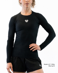 Phalanx Women's Jiu-jitsu BJJ long-sleeve rash guard is perfect for training jiu-jitsu, no-gi grappling, MMA—mixed martial arts, Brazilian Jiu-jitsu, wrestling, and judo. It is also perfect for no-gi JJ or gi jiu-jitsu, and it can be worn at Spartan Race, Tough Mudder, Yoga—all athletics!