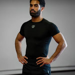 Phalanx jiu jitsu rash guard for BJJ and MMA, compression top short sleeve rashguard perfect for No Gi Jiu Jitsu, Brazilian Jiu-Jitsu and Mixed Martial Arts - all grappling and wrestling Spartan Race, Tough Mudder, Surfing, Yoga - all athletics! Workout clothes for a wide range of everyday sports, gym wear and exercise activities.