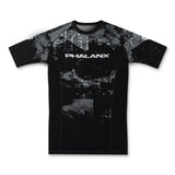 GLITCH NOIR SHORT-SLEEVE RASH GUARD