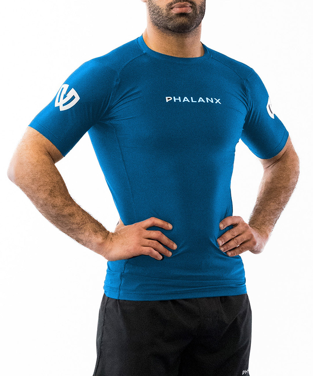 ICON SHORT-SLEEVE RASH GUARD | BLUE