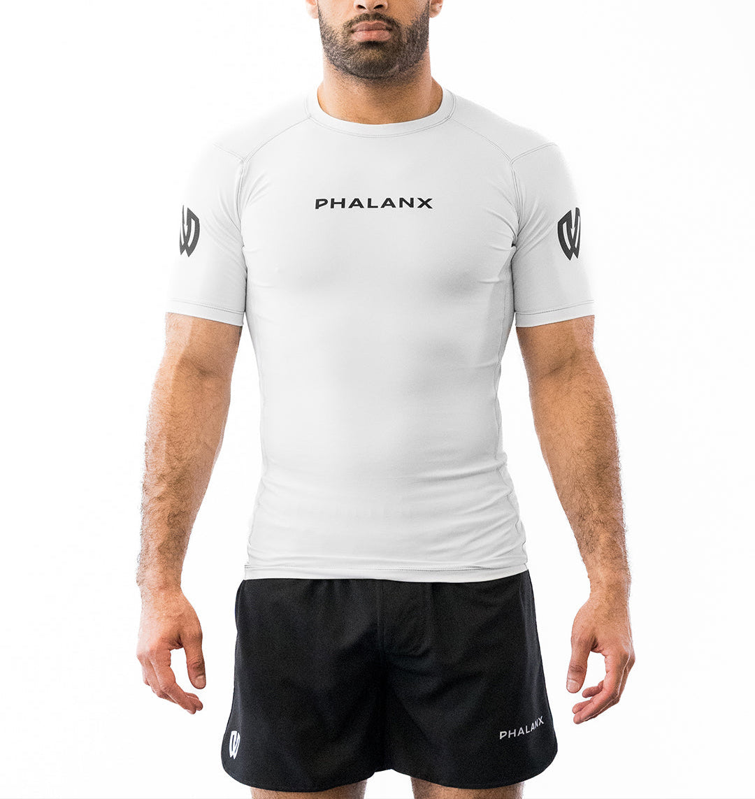 ICON SHORT-SLEEVE RASH GUARD | WHITE