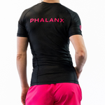 Phalanx Women's Jiu-jitsu BJJ short-sleeve rash guard is perfect for training jiu-jitsu, no-gi grappling, MMA—mixed martial arts, Brazilian Jiu-jitsu, wrestling, and judo. It is also perfect for no-gi JJ or gi jiu-jitsu, and it can be worn at Spartan Race, Tough Mudder, Yoga—all athletics!