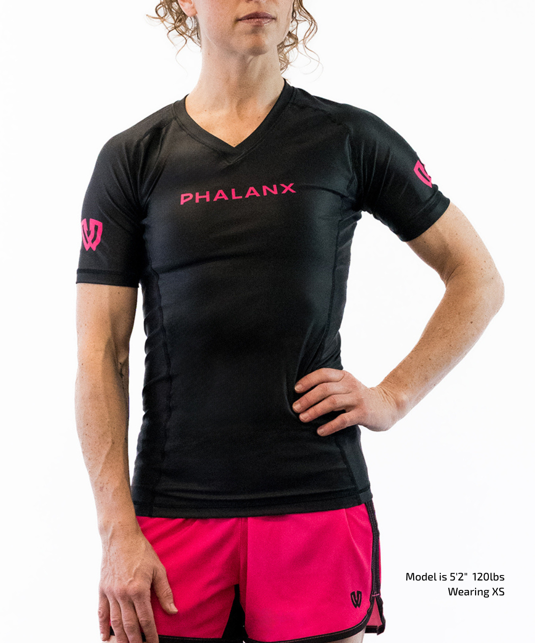 Phalanx Women's Jiu-jitsu BJJ short-sleeve rash guard is perfect for training jiu-jitsu, no-gi grappling, MMA—mixed martial arts, Brazilian Jiu-jitsu, wrestling, and judo. It is also perfect for no-gi JJ or gi jiu-jitsu, and it can be worn at Spartan Race, Tough Mudder, Yoga—all athletics!