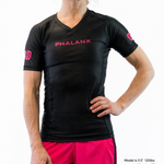 Phalanx Women's Jiu-jitsu BJJ short-sleeve rash guard is perfect for training jiu-jitsu, no-gi grappling, MMA—mixed martial arts, Brazilian Jiu-jitsu, wrestling, and judo. It is also perfect for no-gi JJ or gi jiu-jitsu, and it can be worn at Spartan Race, Tough Mudder, Yoga—all athletics!