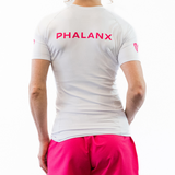 Phalanx Women's Jiu-jitsu BJJ short-sleeve rash guard is perfect for training jiu-jitsu, no-gi grappling, MMA—mixed martial arts, Brazilian Jiu-jitsu, wrestling, and judo. It is also perfect for no-gi JJ or gi jiu-jitsu, and it can be worn at Spartan Race, Tough Mudder, Yoga—all athletics!