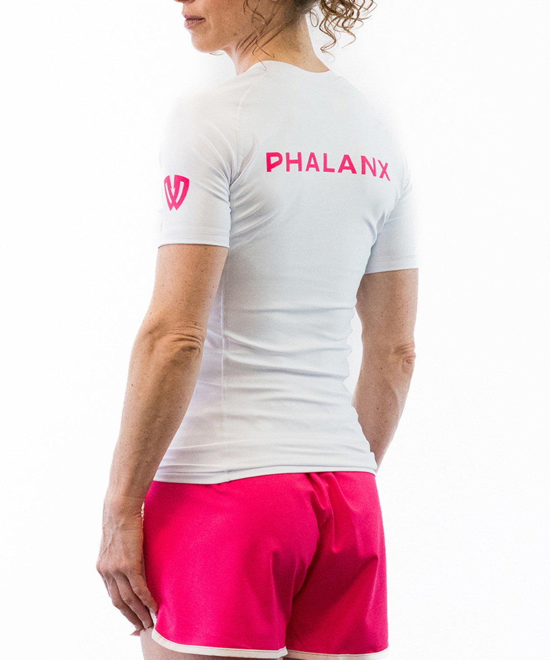 Phalanx Women's Jiu-jitsu BJJ short-sleeve rash guard is perfect for training jiu-jitsu, no-gi grappling, MMA—mixed martial arts, Brazilian Jiu-jitsu, wrestling, and judo. It is also perfect for no-gi JJ or gi jiu-jitsu, and it can be worn at Spartan Race, Tough Mudder, Yoga—all athletics!
