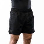 Black Phalanx jiu jitsu shorts with gray accents