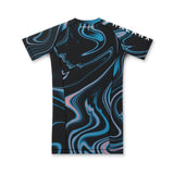 SHADOW BLOOM WOMEN'S SHORT-SLEEVE RASH GUARD