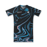 SHADOW BLOOM WOMEN'S SHORT-SLEEVE RASH GUARD