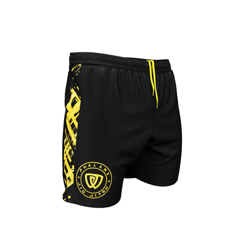 Phalanx jiu jitsu fight shorts for BJJ and MMA, perfect for No Gi Jiu Jitsu or Brazilian Jiu-Jitsu and Mixed Martial Arts - all grappling and wrestling plus surfing and yoga!