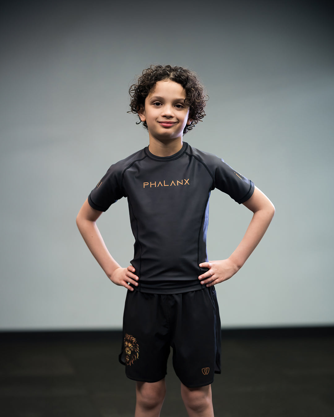 Phalanx jiu jitsu kids fight shorts for BJJ and MMA, perfect for No Gi Jiu Jitsu or Brazilian Jiu-Jitsu and Mixed Martial Arts - all grappling and wrestling plus surfing and yoga!