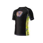 phalanx bjj kids rash guard for jiu jitsu and youth mma, perfect for no gi JJ kids class or gi jiujitsu kids class, short sleeve boys and girls rashguard, wear at Spartan Race, Tough Mudder, Yoga - all athletics!
