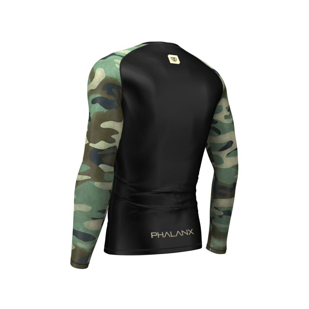 phalanx bjj rash guard for jiu jitsu and mma, perfect for no gi JJ or gi jiujitsu, short sleeve rashguard, wear at Spartan Race, Tough Mudder, Yoga - all athletics!