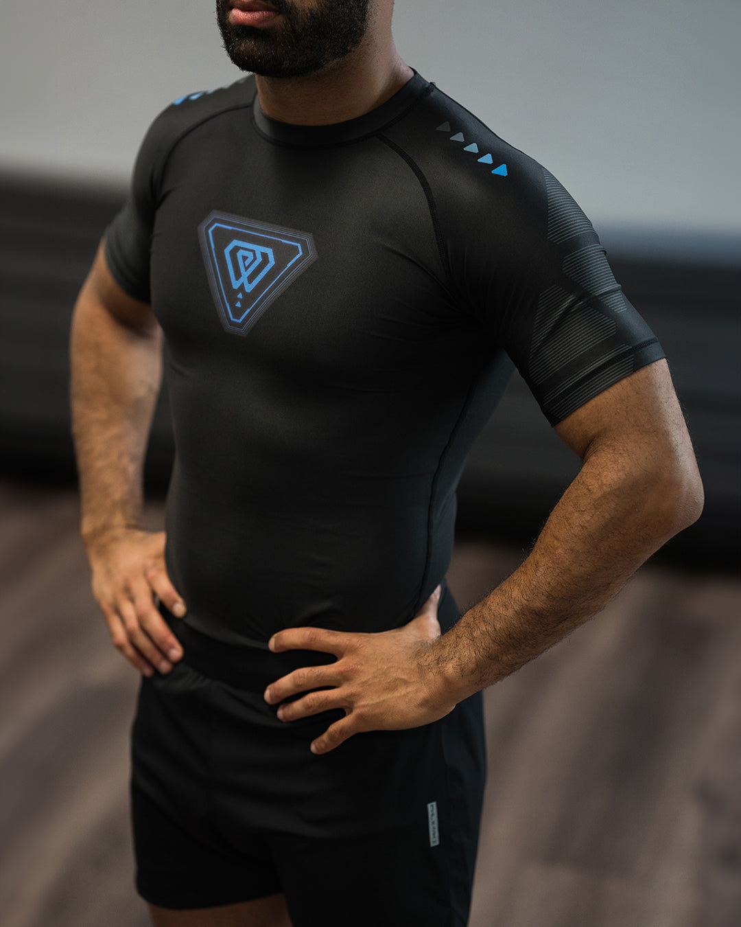 phalanx bjj rash guard for jiu jitsu and mma, perfect for no gi JJ or gi jiujitsu, short sleeve rashguard, wear at Spartan Race, Tough Mudder, Yoga - all athletics!