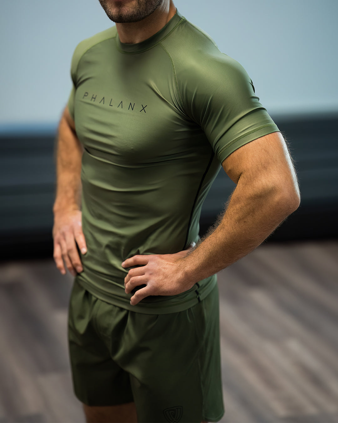 phalanx bjj rash guard for jiu jitsu and mma, perfect for no gi JJ or gi jiujitsu, short sleeve rashguard, wear at Spartan Race, Tough Mudder, Yoga - all athletics!