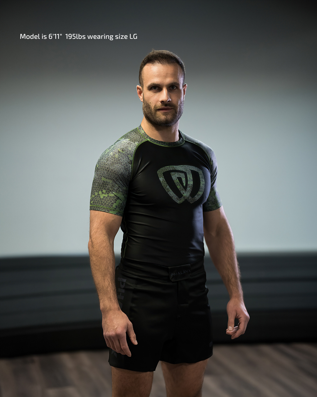 phalanx bjj rash guard for jiu jitsu and mma, perfect for no gi JJ or gi jiujitsu, short sleeve rashguard, wear at Spartan Race, Tough Mudder, Yoga - all athletics!