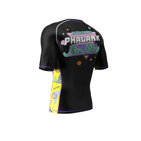 phalanx bjj rash guard for jiu jitsu and mma, perfect for no gi JJ or gi jiujitsu, short sleeve rashguard, wear at Spartan Race, Tough Mudder, Yoga - all athletics!