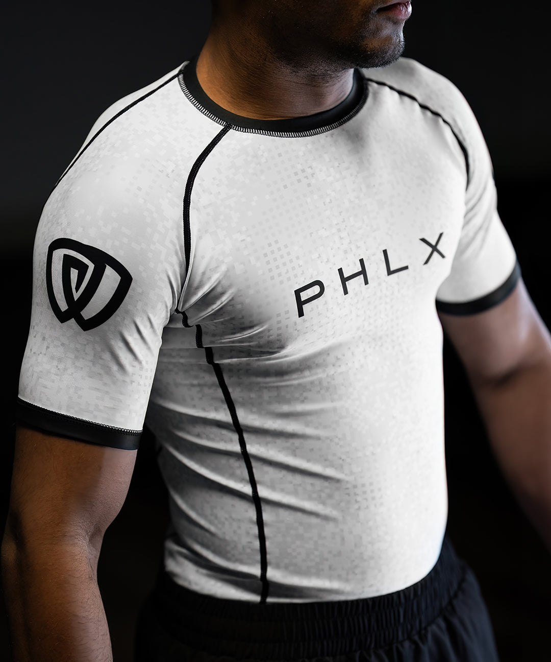 phalanx bjj rash guard for jiu jitsu and mma, perfect for no gi JJ or gi jiujitsu, short sleeve rashguard, wear at Spartan Race, Tough Mudder, Yoga - all athletics!