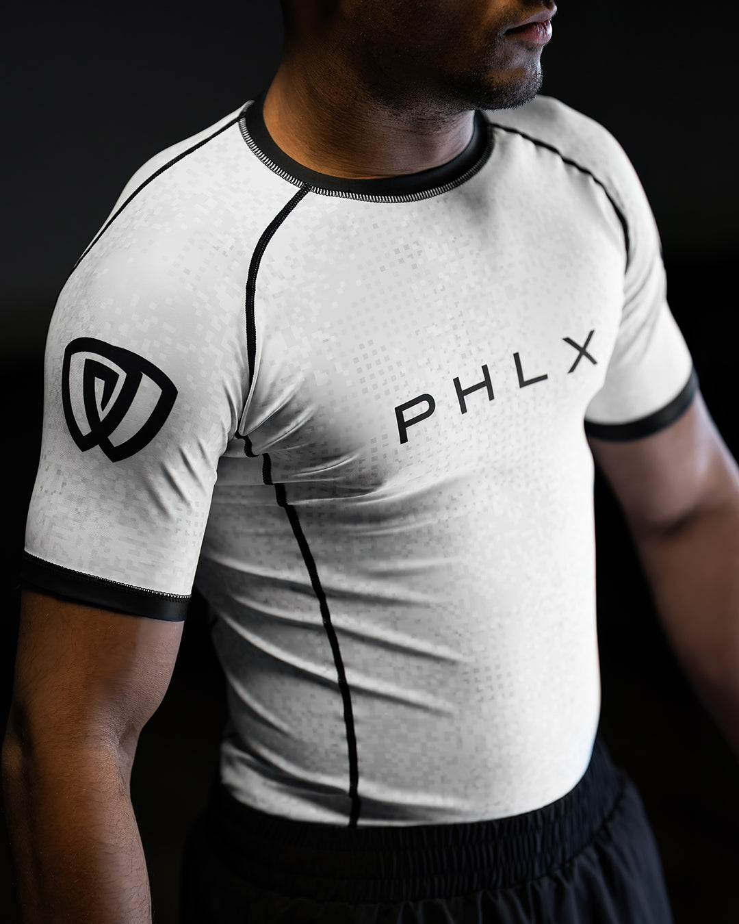 phalanx bjj rash guard for jiu jitsu and mma, perfect for no gi JJ or gi jiujitsu, short sleeve rashguard, wear at Spartan Race, Tough Mudder, Yoga - all athletics!