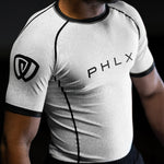 phalanx bjj rash guard for jiu jitsu and mma, perfect for no gi JJ or gi jiujitsu, short sleeve rashguard, wear at Spartan Race, Tough Mudder, Yoga - all athletics!