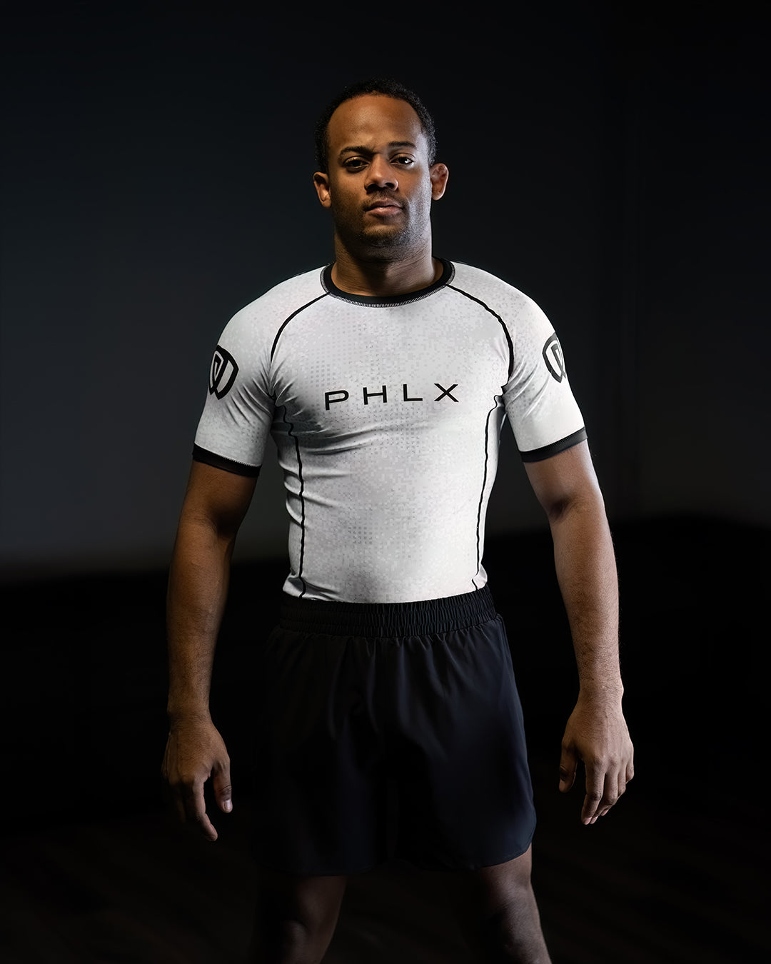 phalanx bjj rash guard for jiu jitsu and mma, perfect for no gi JJ or gi jiujitsu, short sleeve rashguard, wear at Spartan Race, Tough Mudder, Yoga - all athletics!