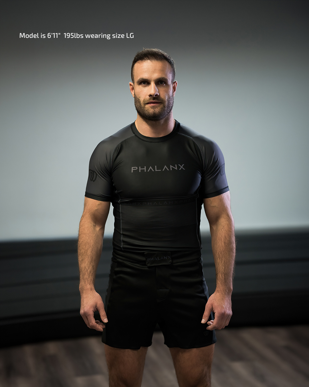 phalanx bjj rash guard for jiu jitsu and mma, perfect for no gi JJ or gi jiujitsu, short sleeve rashguard, wear at Spartan Race, Tough Mudder, Yoga - all athletics!