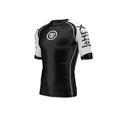 phalanx bjj rash guard for jiu jitsu and mma, perfect for no gi JJ or gi jiujitsu, short sleeve rashguard, wear at Spartan Race, Tough Mudder, Yoga - all athletics!