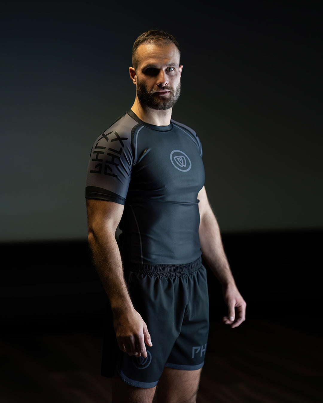 phalanx bjj rash guard for jiu jitsu and mma, perfect for no gi JJ or gi jiujitsu, short sleeve rashguard, wear at Spartan Race, Tough Mudder, Yoga - all athletics!