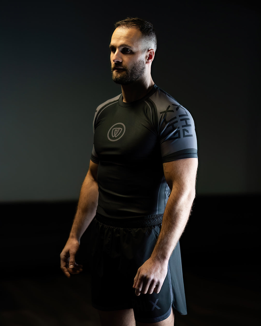 phalanx bjj rash guard for jiu jitsu and mma, perfect for no gi JJ or gi jiujitsu, short sleeve rashguard, wear at Spartan Race, Tough Mudder, Yoga - all athletics!