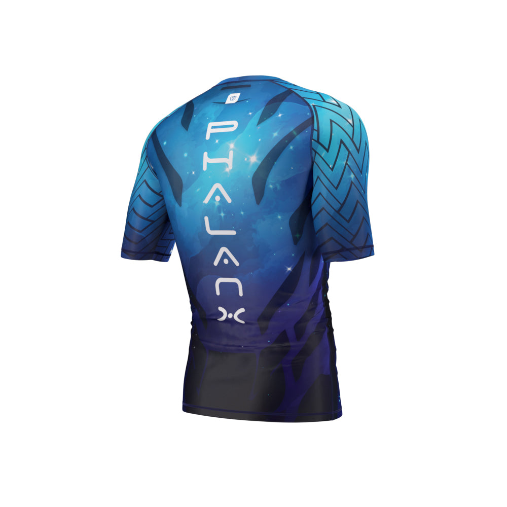 phalanx bjj rash guard for jiu jitsu and mma, perfect for no gi JJ or gi jiujitsu, short sleeve rashguard, wear at Spartan Race, Tough Mudder, Yoga - all athletics!