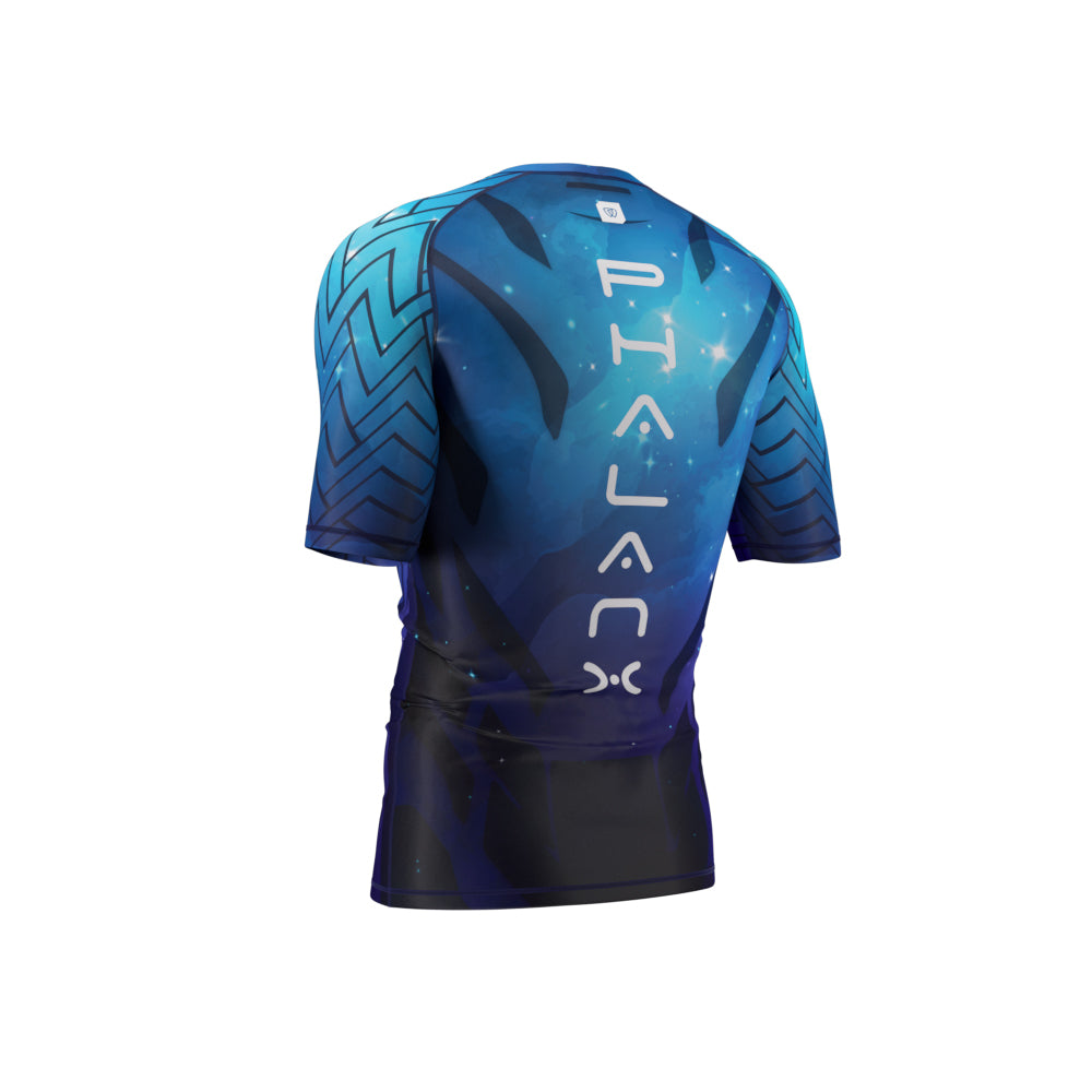 phalanx bjj rash guard for jiu jitsu and mma, perfect for no gi JJ or gi jiujitsu, short sleeve rashguard, wear at Spartan Race, Tough Mudder, Yoga - all athletics!